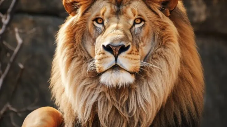 Closeup of a Lion