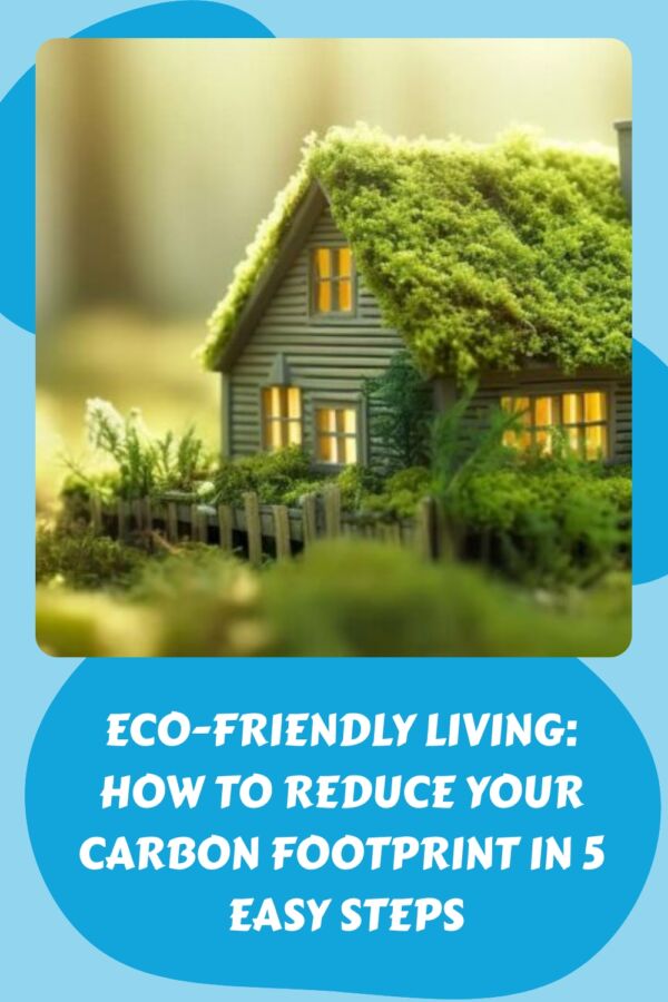 Eco Friendly Living How to Reduce Your Carbon Footprint in 5 Easy Steps generated pin 38921