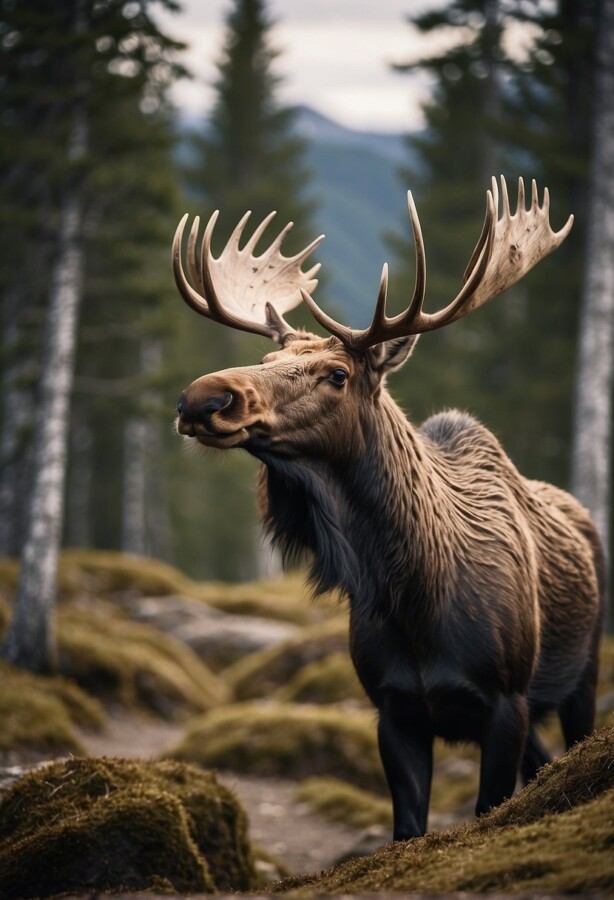 Norwegian Forest elk 