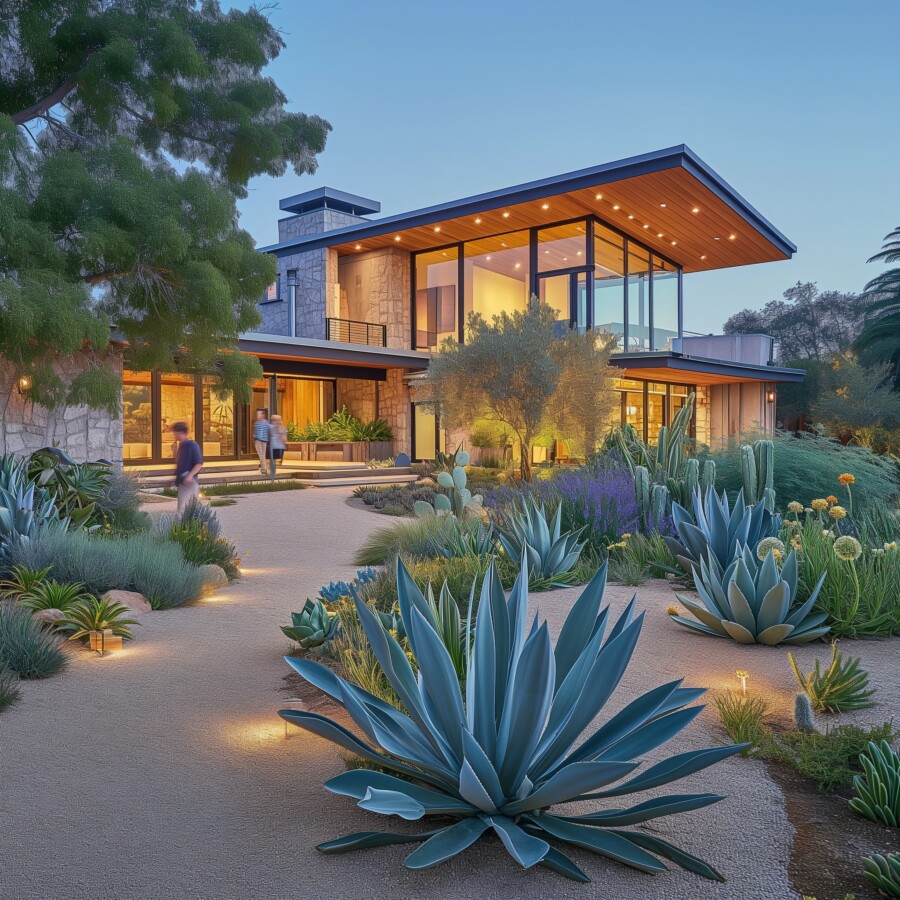 Modern Home with a Low Maintenance Yard